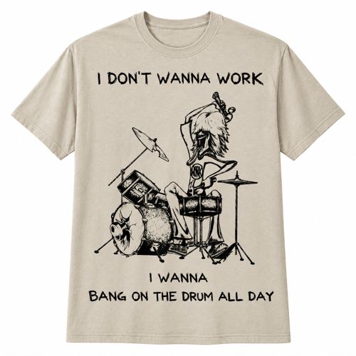 Tan Todd Rundgren Bang on the Drum T-shirt