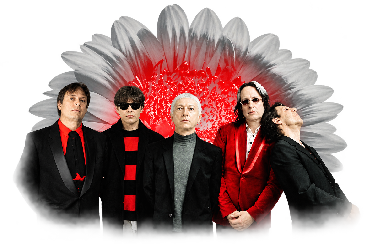 The New Cars: Prairie Prince, Elliot Easton, Greg Hawkes, Todd Rundgren and Kasim Sulton