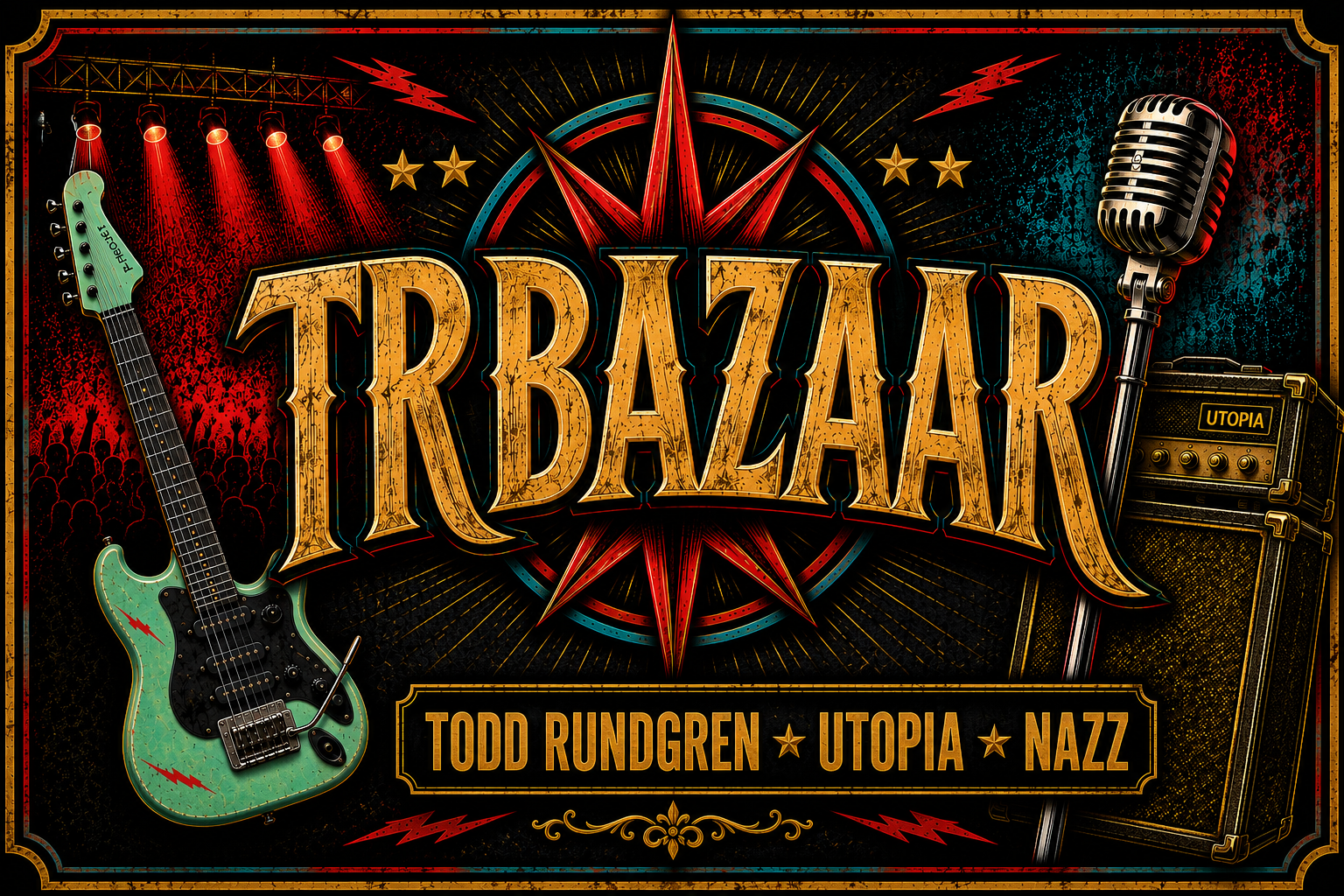 TR Bazaar Todd Rundgren Utopia and Nazz merchandise